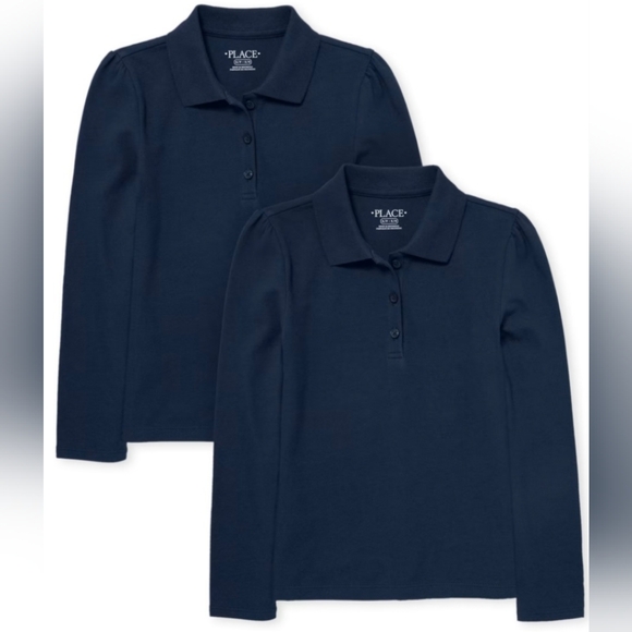 2-Pack Navy Blue Polos - Picture 2 of 2